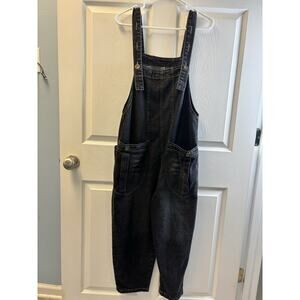 Black Oversized Black Overalls Small